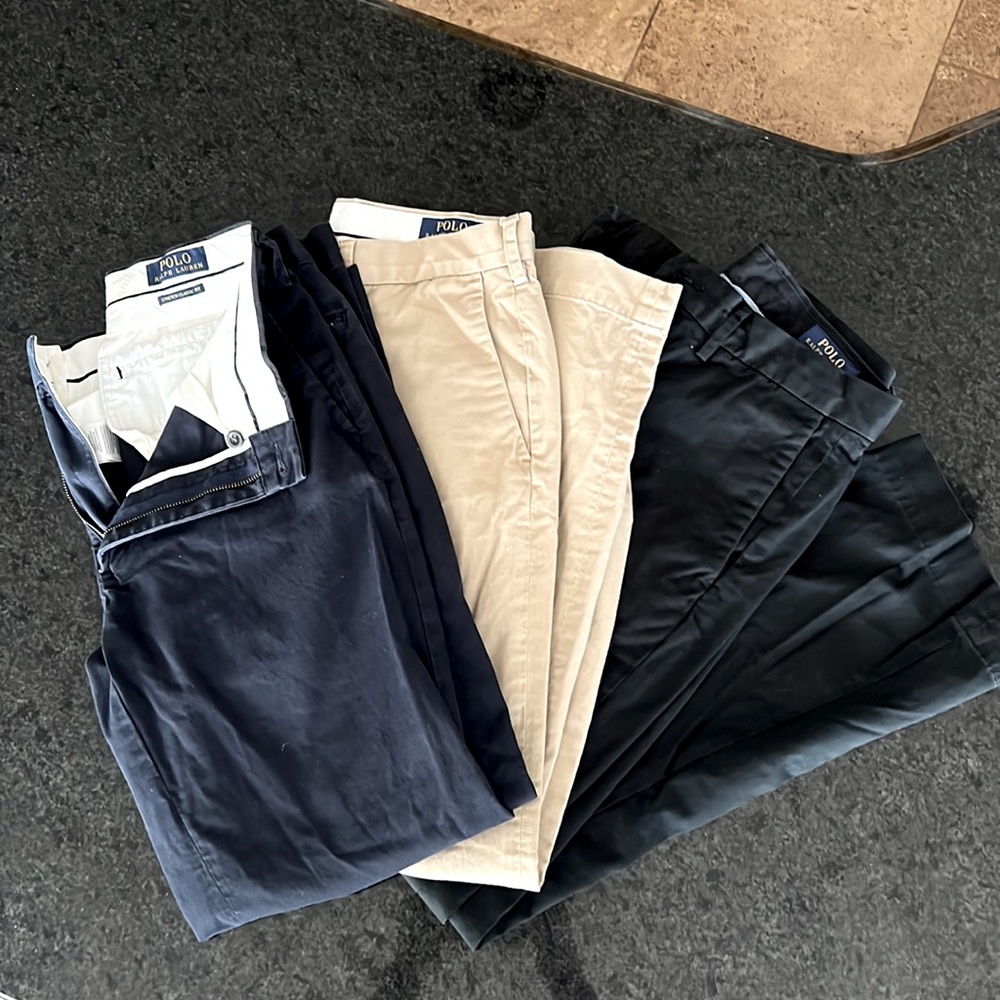 3 Pairs Ralph Lauren Polo Pants